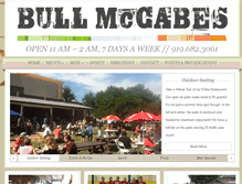 Tablet Screenshot of bullmccabesirishpub.com